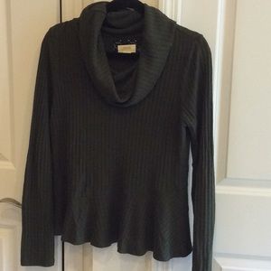 Anthropologie cowlneck top